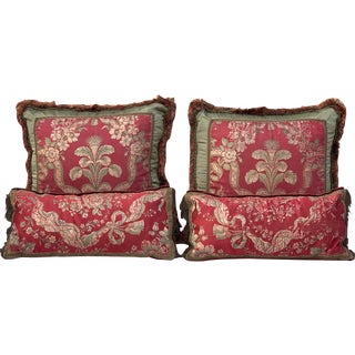Silk Italian Pillows - Set of 4 For Sale