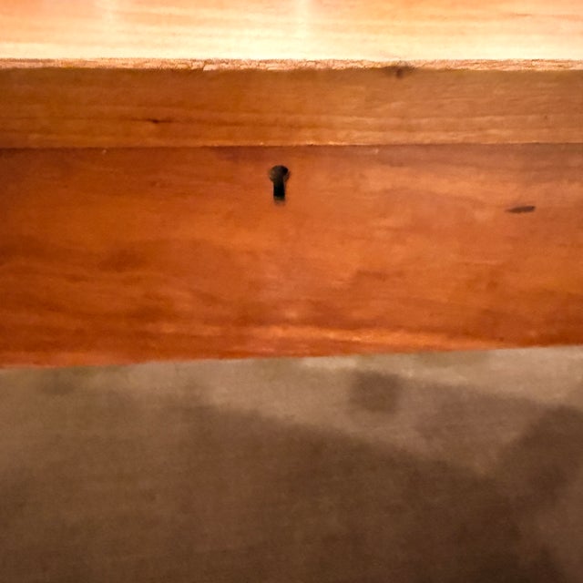 Wood Large Thos. Moser Bow Front Desk For Sale - Image 7 of 15