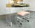 Hollywood Regency Lucite Vanity, Mirror & Scroll Ottoman Bench by Hill Manufacturing 1970s For Sale - Image 3 of 14