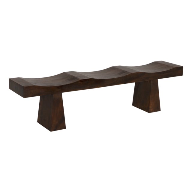 NOIR Shibumi Bench, Munggur Wood For Sale