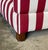 1920s Red and White Striped Antique French Day Bed For Sale - Image 5 of 8