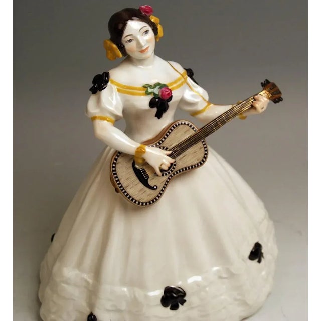 Lady Lute Player by Hoesel Erich for Meissen, 1890s For Sale - Image 5 of 7