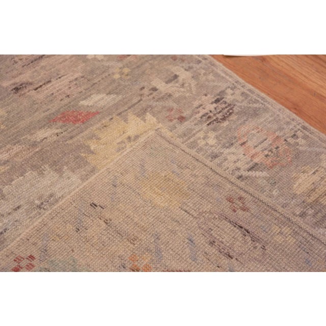 Textile Nazmiyal Collection Modern Runner Abrash Rug For Sale - Image 7 of 9