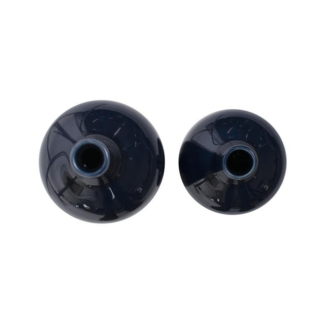 2020s Delft Blue Vase Set of 2 For Sale - Image 5 of 10