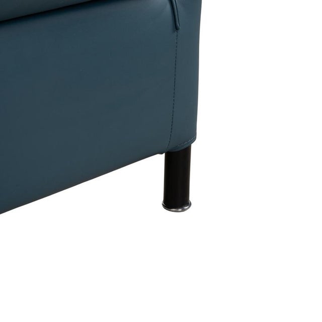 Chair in Blue Leather from Wittmann For Sale - Image 5 of 13