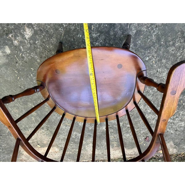 Vintage Stickley Sack Back Windsor Armchair For Sale - Image 14 of 17