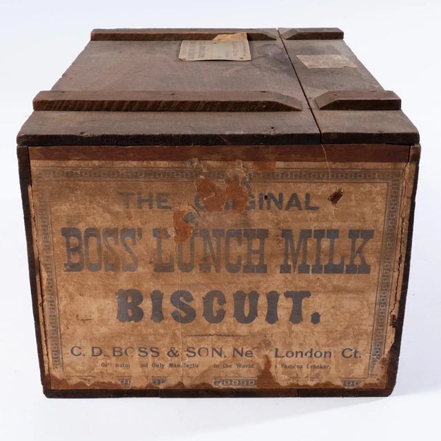 Late 19th Century Antique C. D. Boss and Son Biscuit Box