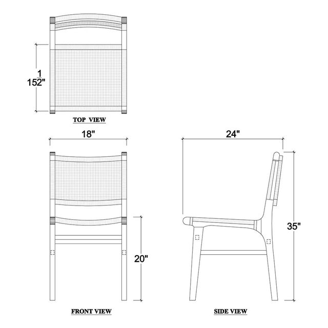 Wood Modern Teak Dining Chairs - Set of 2 For Sale - Image 7 of 7