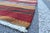 Textile 1960s Mid-Century Modern Striped Design Burgundy Turkish Vintage Wool Kilim Rug For Sale - Image 7 of 11