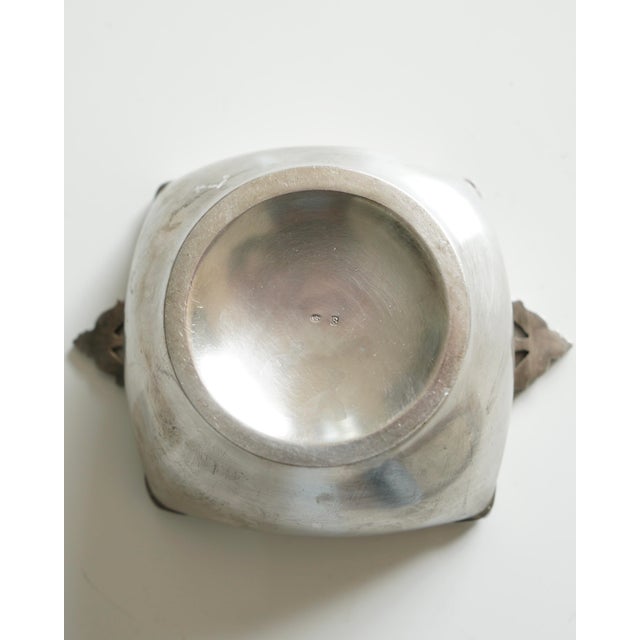 Art Deco Square Pocket Ashtray in Silver Metal from Km, 1930s For Sale - Image 14 of 18