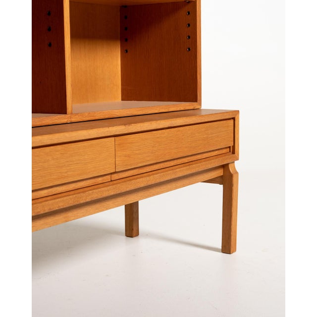 Wood Vintage Bookcase by Marian Grabinski, 1960s For Sale - Image 7 of 8