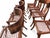 Stunning Set Walnut Klismos Dining Chairs Set of 8 For Sale In San Diego - Image 6 of 7
