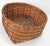 Antique Country American Hand Woven Splint Basket From Maine For Sale - Image 4 of 13
