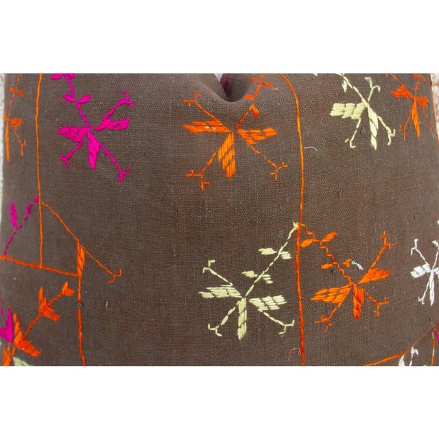Dia Antique Indian Folk Pillow For Sale - Image 4 of 10