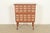 A beautiful Mid-Century Modern 30-drawer library card catalog or file cabinet with two pull-out writing tablets In the...