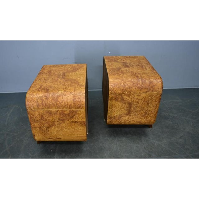 1930s Art Deco Bedside Tables, Former Czechoslovakia, 1930s, Set of 2 For Sale - Image 5 of 18