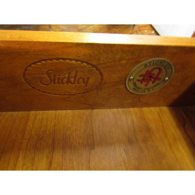 Stickley Solid Cherry Mission Arts and Crafts Style Desk For Sale - Image 10 of 12