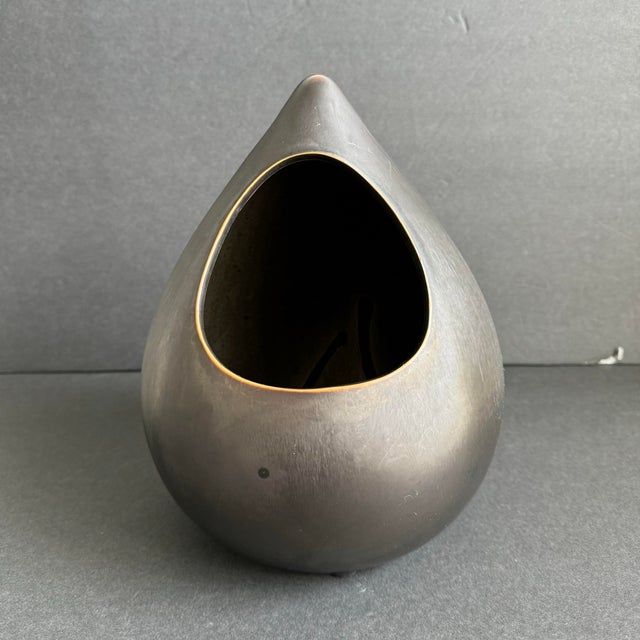 Minimalist Ceramic Succulent Planter Teardrop Votive Candle Holder For Sale - Image 9 of 10