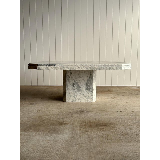 Postmodern Vintage Italian Inlaid Marble Coffee Table, C. 1970s For Sale - Image 3 of 15