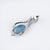 Art Deco Boulder Opal Pendant W Earth Mined Diamonds in Solid 14k White Gold For Sale - Image 3 of 3