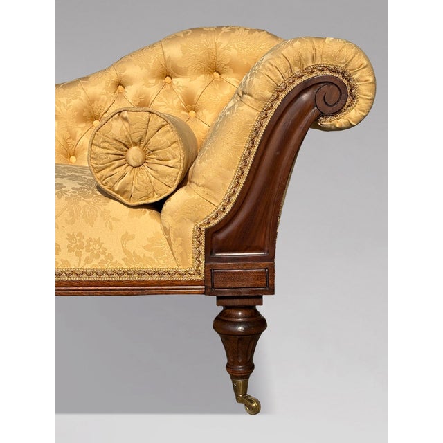 19th Century Regency Mahogany Chaise Lounge, 1820 For Sale - Image 4 of 11