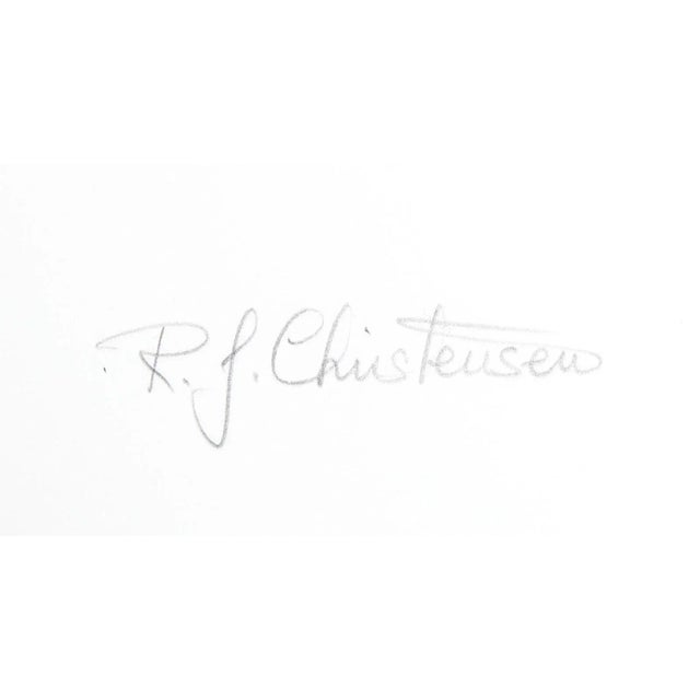 A 1980 lithograph by American artist Ronald Julius Christensen (1923 - 1999) that is titled "Flower Burst". It is signed...