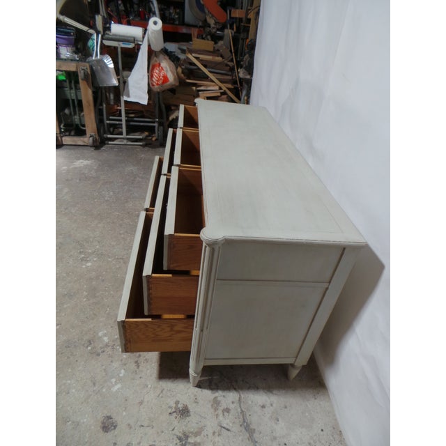 Gustavian Style Unique 7 Drawer Dresser For Sale - Image 9 of 10
