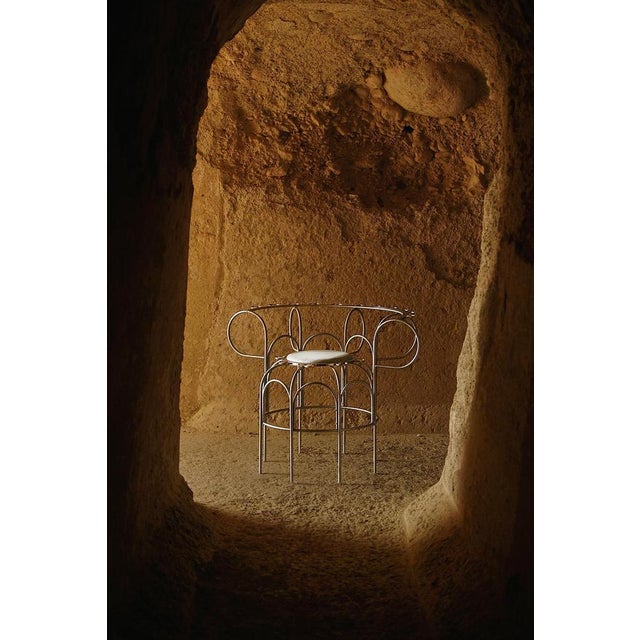 Not Yet Made - Made To Order Armchair with the Shells in Metal and Aluminum by Touch with Eyes For Sale - Image 5 of 8