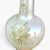 1960s 1960s Hollywood Regency Opalescent Art Glass & Gilded Brass Table Lamps - a Pair For Sale - Image 5 of 7