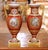 Neoclassical Pair of 19th Century French Neoclassical Hand Painted “Porcelaine De Paris” Urns For Sale - Image 3 of 14