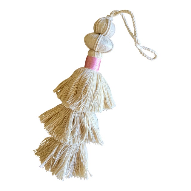 Vintage Style Ivory Layered Door Tassel Chairish