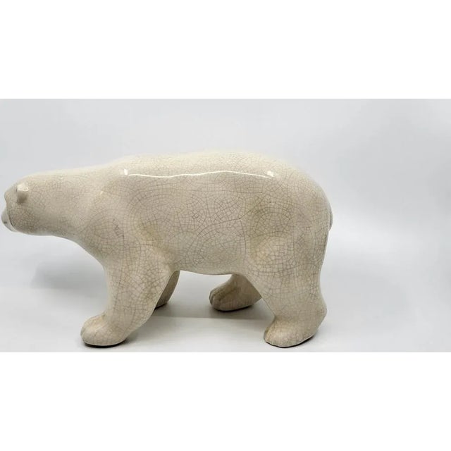 1930s Art Deco Polar Bear in Ceramic from LV Ceram, 1930s For Sale - Image 5 of 7