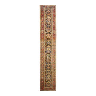 Zabihi Collection Bidjar Antique Persian Long Runner - 3' x 17'1" For Sale