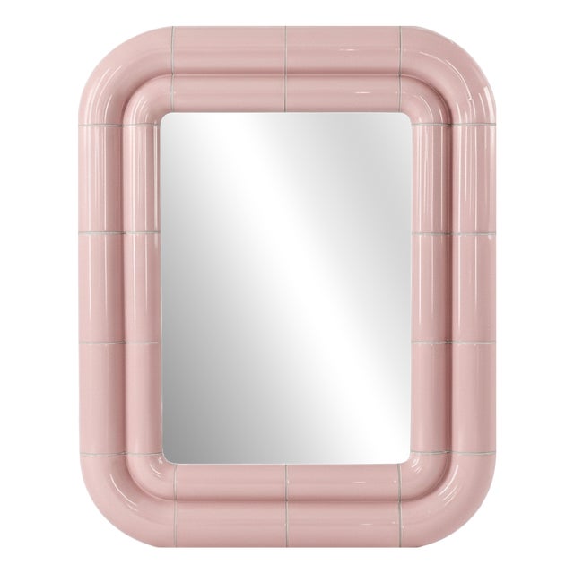 Portalito Mirror in Blush Pink by Tilecito For Sale