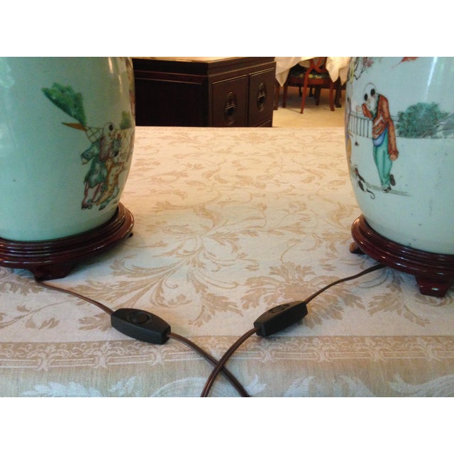 Antique Late 19th Century Chinese Lamps - a Pair For Sale In Washington DC - Image 6 of 12