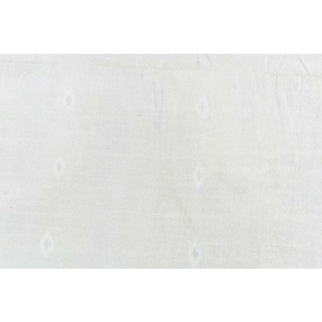 Doris Leslie Blau Vintage Dhurrie Abstract Soft White Handmade Rug For Sale In New York - Image 6 of 8