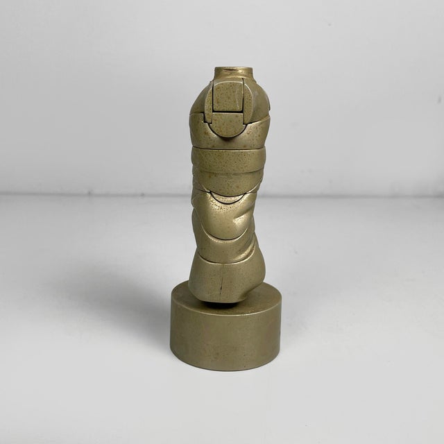 Spanish Nickel-Plated Metal Sculpture of Mini David by Miguel Berrocal, 1968-70 For Sale - Image 6 of 15