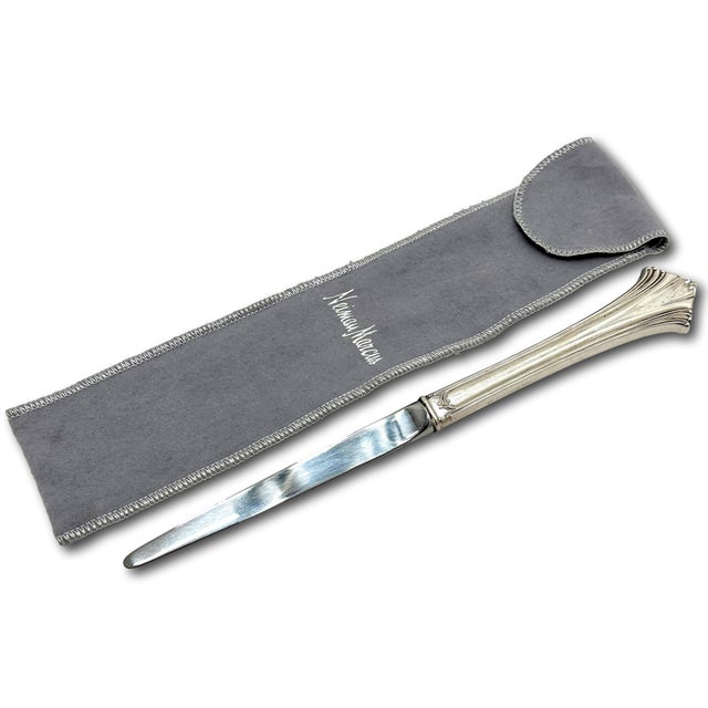 Late 20th Century Fine Vintage Sterling Silver Handle Letter Opener by Tuttle Silversmiths for Neiman Marcus - Circa Late 1900s For Sale - Image 5 of 12