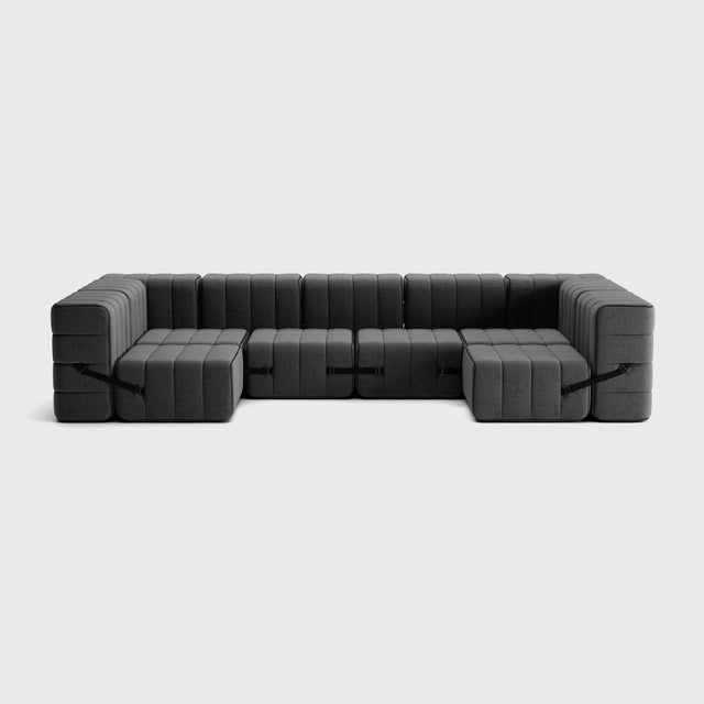 Modular Lounge Sofa in Dama Fabric by Ambivalenz, Set of 15 For Sale - Image 13 of 18
