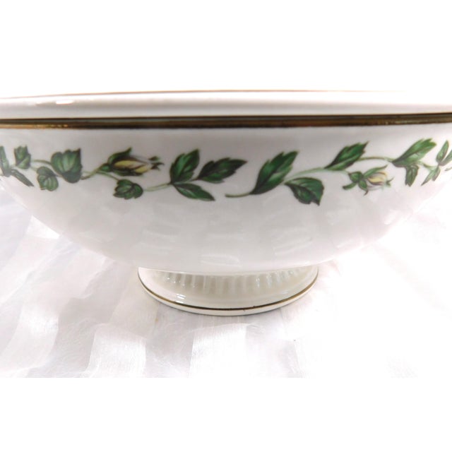 Mid-Century Modern Halls Round Footed Covered Vegetable Dish in Cameo Rose For Sale - Image 3 of 6