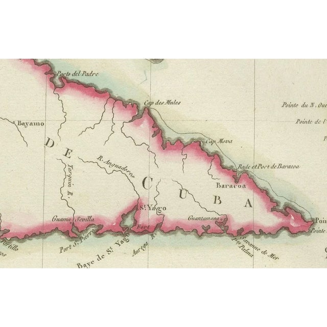 Antique Map of Jamaica and Hispaniola, 1802 For Sale - Image 3 of 8
