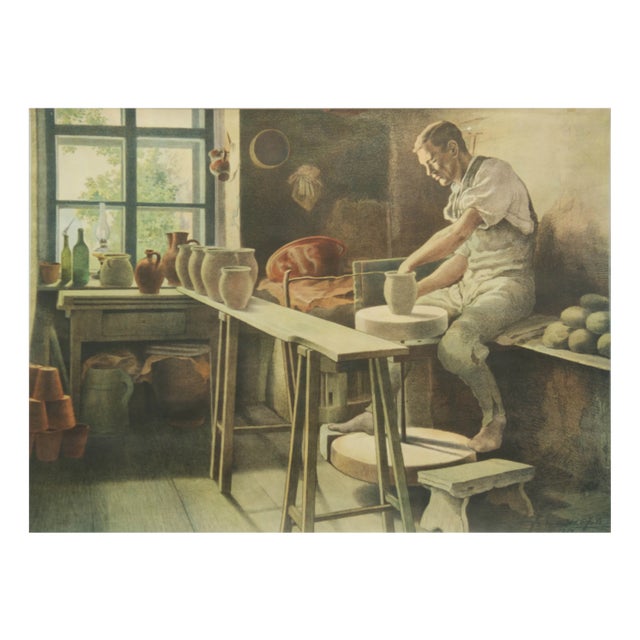 Pottery School Chart Poster, 1929 For Sale