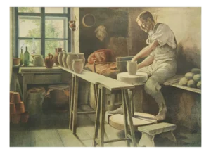 Pottery School Chart Poster, 1929