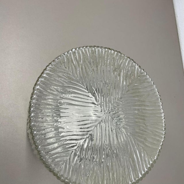 Textured Wall Ceiling Light in the style of Helena Tynell for Glashütte Limburg, 1960s For Sale - Image 9 of 17