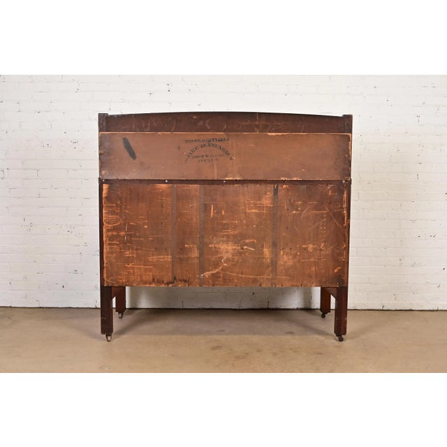 Stickley Brothers Style Antique Mission Oak Arts & Crafts Sideboard or Bar Cabinet, Circa 1900 For Sale - Image 12 of 14