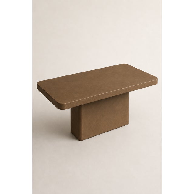 Monolite Microconcrete Dining Table by Andrea Toffanin for Hood - Back & Forth Design For Sale - Image 4 of 6