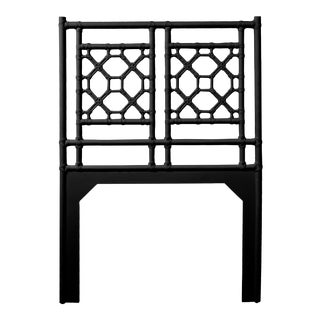 Lattice Back Headboard Twin - Black For Sale