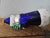 Vintage Polish Hand-Blown Glass Cobalt Blue Father Christmas Ornament For Sale - Image 10 of 12