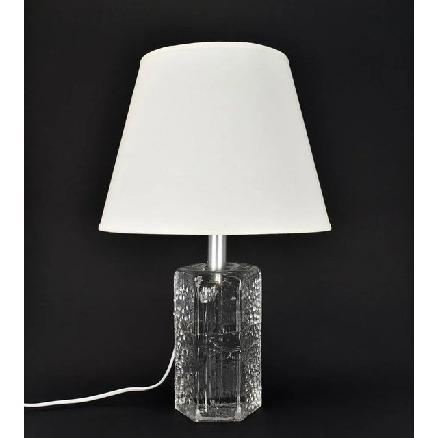 Mid-Century Modern Crystal Structure Table Lamp by Willem Heesen for Royal Leerdam, 1967 For Sale - Image 3 of 13