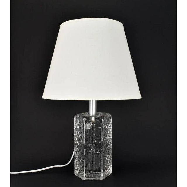 Mid-Century Modern Crystal Structure Table Lamp by Willem Heesen for Royal Leerdam, 1967 For Sale - Image 3 of 12